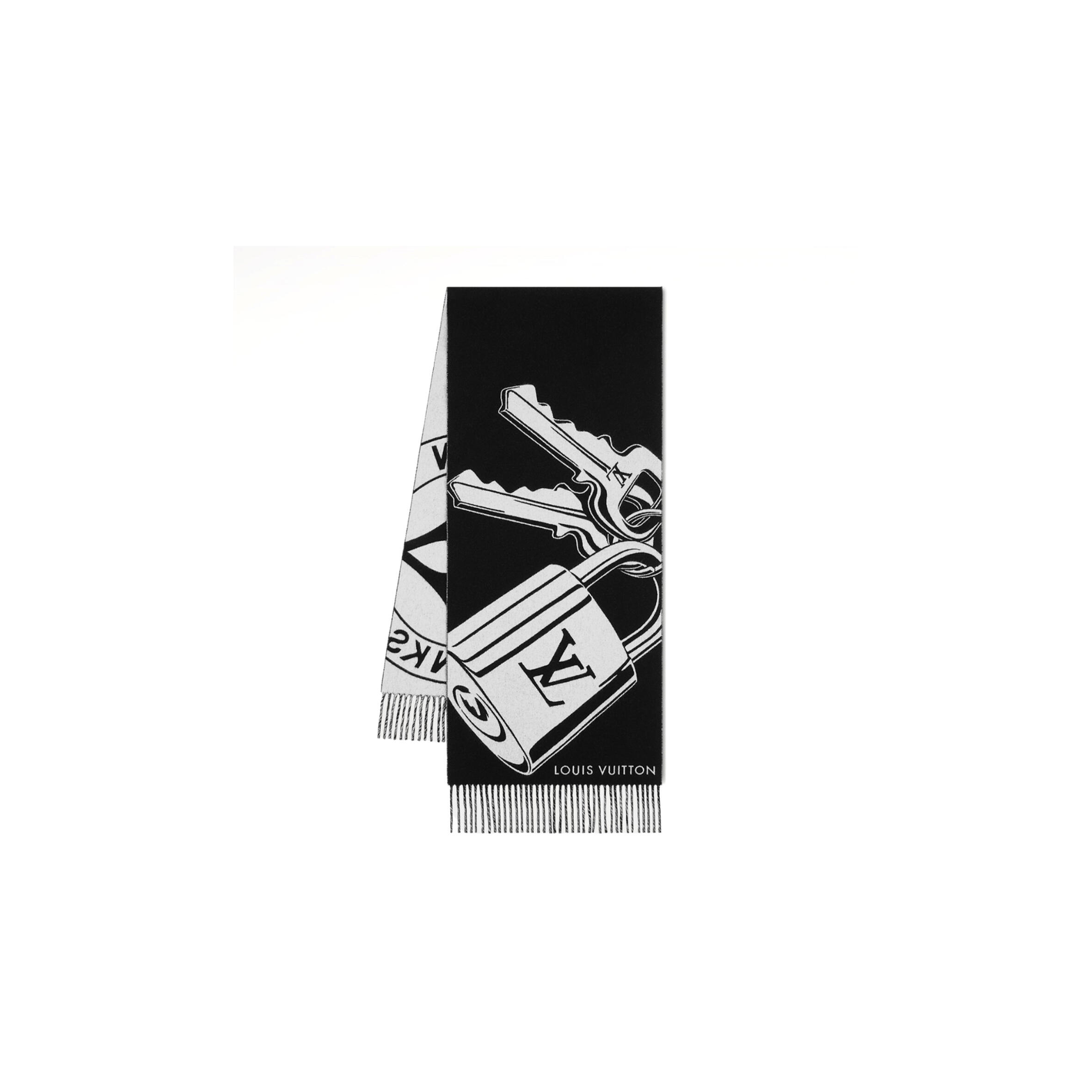 LOUIS VUITTON LOCK AND KEYS SCARF M92855 (215*45cm)